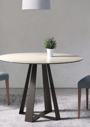 Mesa Comedor Redonda Indesan Prisma.