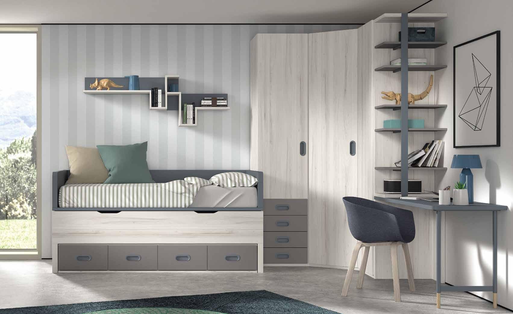 Dormitorio Juvenil Formas 1