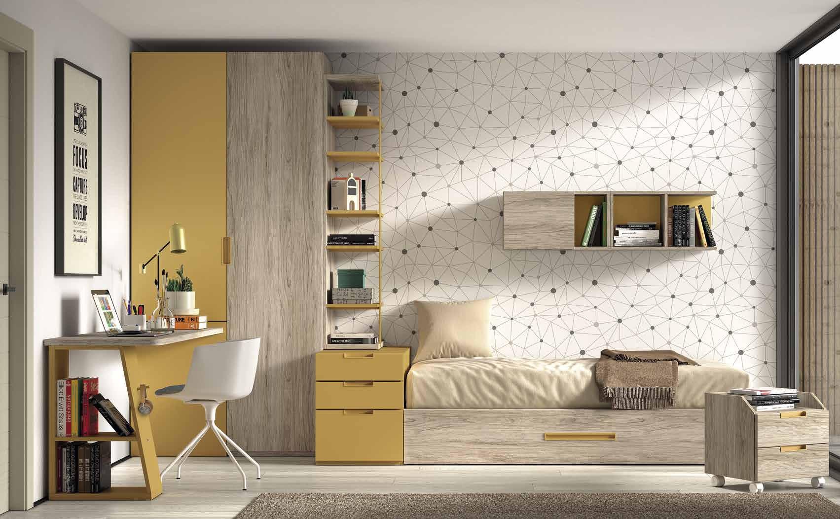 Dormitorio Juvenil Formas 155
