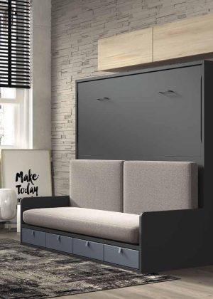 Cama Abatible con Sofá Formas 268