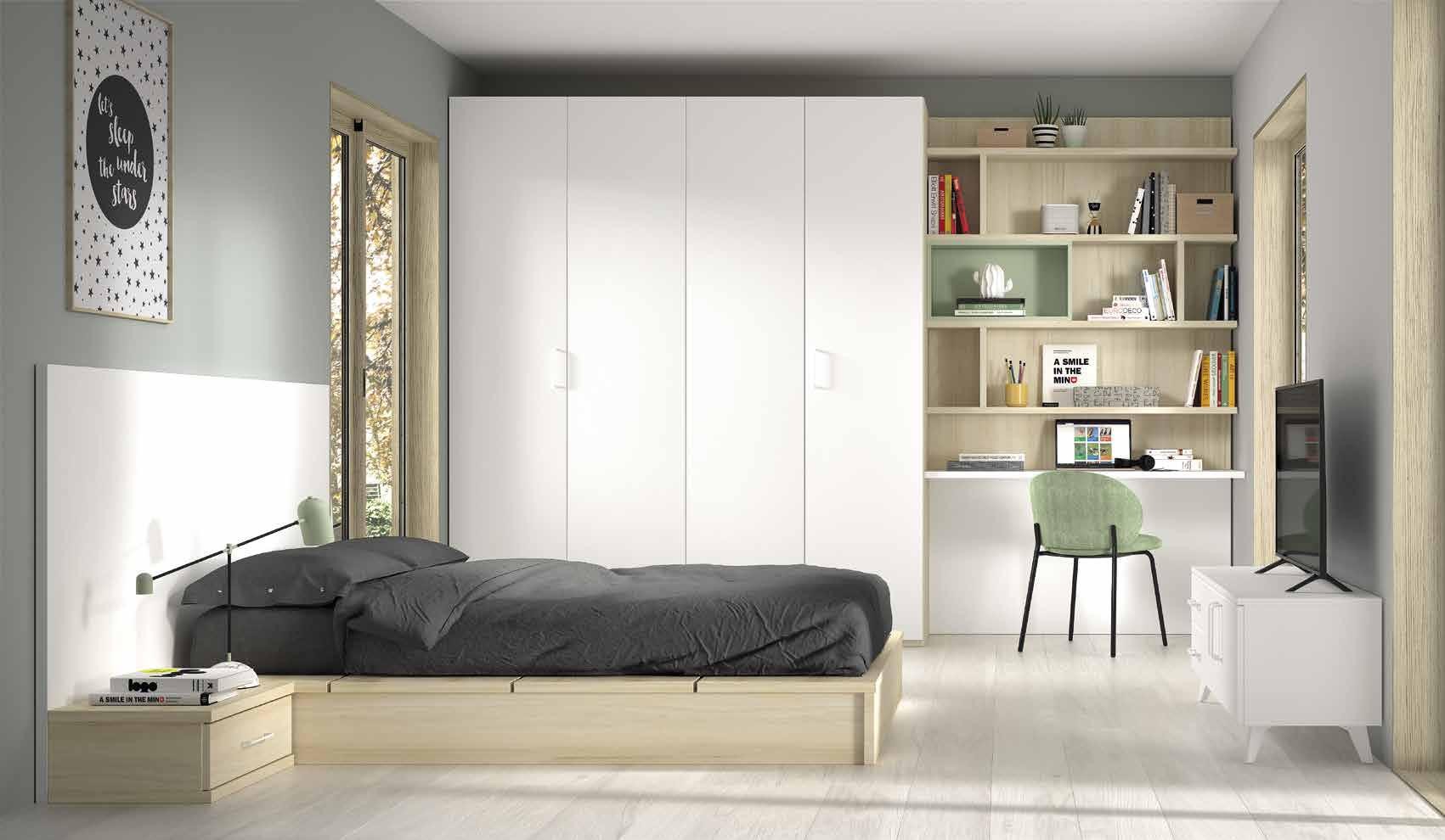 Dormitorio Juvenil Formas 306