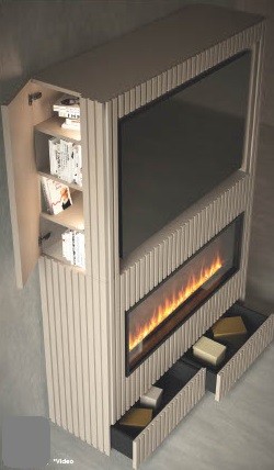 Mueble Salón con Chimenea ON 152. - Imagen 2