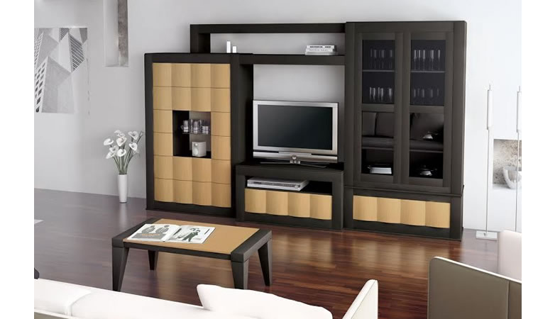 Mueble Apilable Frente Macizo Roble Beas.