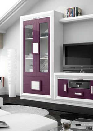 Mueble Apilable Moderno Lacado Medina.