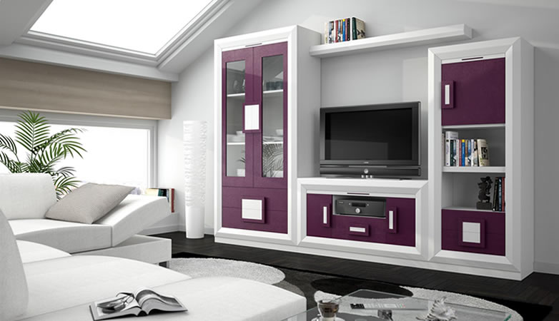 Mueble Apilable Moderno Lacado Medina.